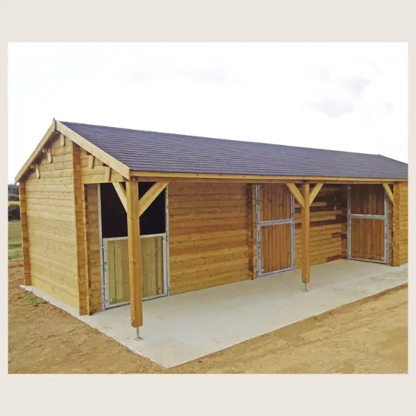 Abris pour animaux en bois, fenils fabrication belge Broers-Bois