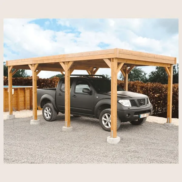 Carports en bois Moderne - Broers Bois Burdinne - Fabricant Belge