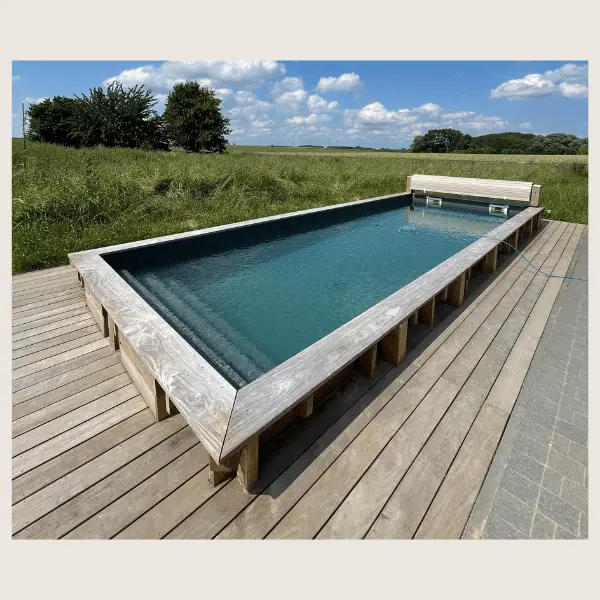 Piscines en bois Wood-Line de qualité en bois - Broers-Bois Fabricant Belge
