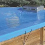 Couverture d'hivernage pour piscine bois