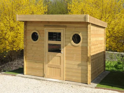 Abri de jardin en bois à toit plat - Abri de jardin moderne en bois - Abri de jardin Liège