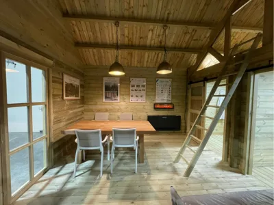 Chalet en bois - espace de vie - Fabricant belge
