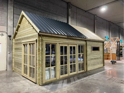 Montage du toit - Altéa chez Broers-Bois Burdinne