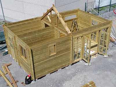 Pavillon - Montage avec ferme - Fabricant belge